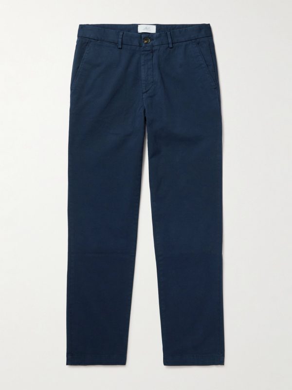Samuel Straight-Leg Organic Cotton-Blend Twill Chinos Samuel Straight-Leg Organic Cotton-Blend Twill Chinos