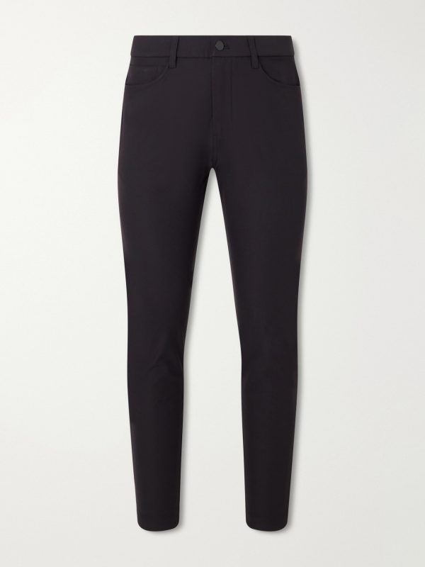 ABC Straight-Leg Cotton-Jersey Trousers