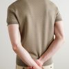 Honeycomb-Knit Cotton Polo Shirt - BK