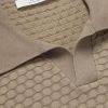 Honeycomb-Knit Cotton Polo Shirt - CU