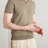 Honeycomb-Knit Cotton Polo Shirt - FR