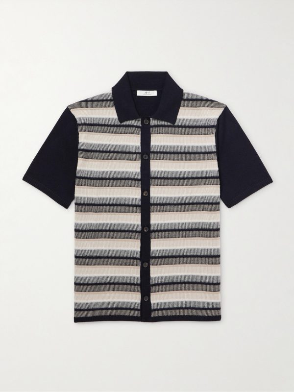Jude Striped Merino Wool Shirt