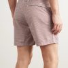 Straight-Leg Mid-Length Printed Swim Shorts - BK Straight-Leg Mid-Length Printed Swim Shorts - BK