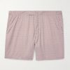 Straight-Leg Mid-Length Printed Swim Shorts Straight-Leg Mid-Length Printed Swim Shorts