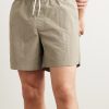 Straight-Leg Mid-Length Garment-Dyed Swim Shorts - OU