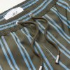 Straight-Leg Mid-Length Striped Swim Shorts - CU Straight-Leg Mid-Length Striped Swim Shorts - CU