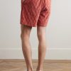 Straight-Leg Organic Cotton-Terry Jacquard Drawstring Shorts - BK Straight-Leg Organic Cotton-Terry Jacquard Drawstring Shorts - BK