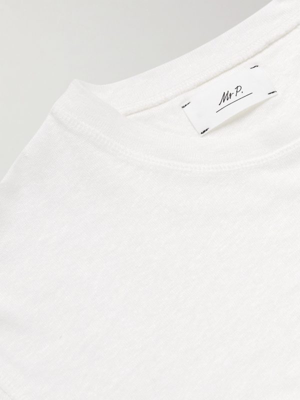 Linen and Organic Cotton-Blend T-Shirt - CU