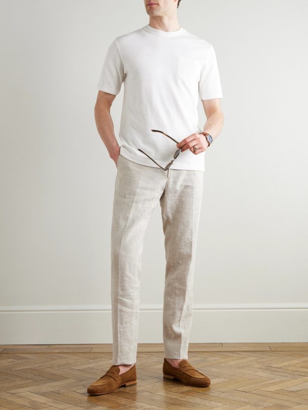 Linen and Organic Cotton-Blend T-Shirt - OU