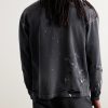 Savage Distressed Paint-Splattered Cotton-Jersey T-Shirt - BK Savage Distressed Paint-Splattered Cotton-Jersey T-Shirt - BK