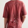 Savage Distressed Paint-Splattered Cotton-Jersey T-Shirt - BK Savage Distressed Paint-Splattered Cotton-Jersey T-Shirt - BK