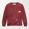 Savage Distressed Paint-Splattered Cotton-Jersey T-Shirt Savage Distressed Paint-Splattered Cotton-Jersey T-Shirt