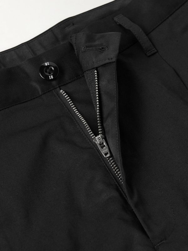 Tapered Pleated Cotton and Linen-Blend Twill Trousers - E1 Tapered Pleated Cotton and Linen-Blend Twill Trousers - E1