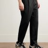 Tapered Pleated Cotton and Linen-Blend Twill Trousers - FR Tapered Pleated Cotton and Linen-Blend Twill Trousers - FR