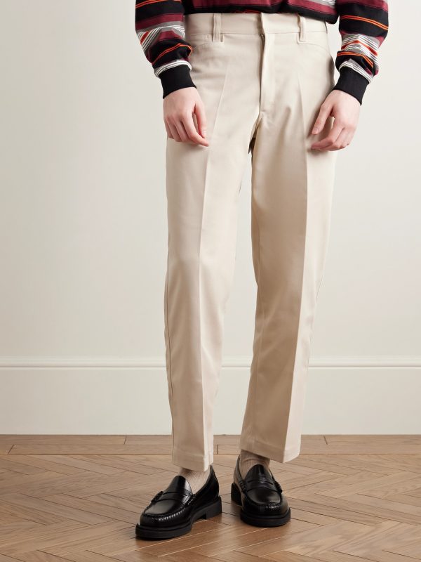 WP Straight-Leg Cropped Twill Trousers - FR