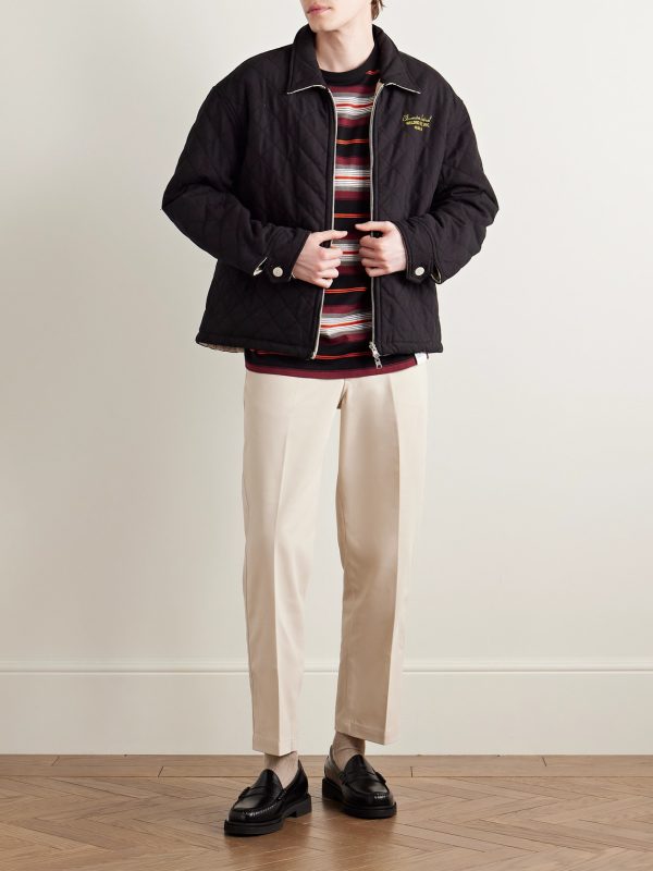 WP Straight-Leg Cropped Twill Trousers - OU
