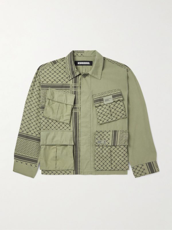 Shemagh Fatigue Printed Cotton-Ripstop Jacket Shemagh Fatigue Printed Cotton-Ripstop Jacket