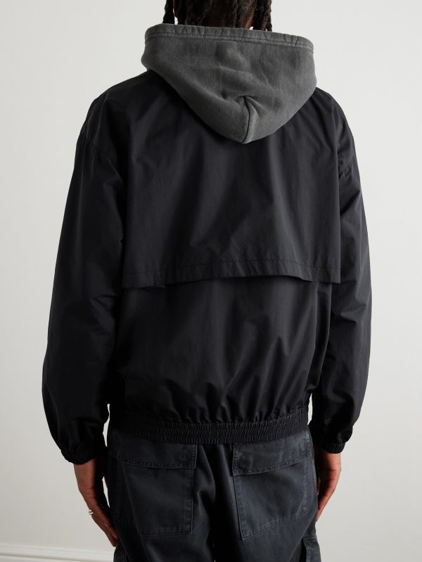 Logo-Print Shell Track Jacket - BK Logo-Print Shell Track Jacket - BK