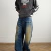 + Bounty Hunter Savage Distressed Printed Cotton-Jersey Hoodie - OU + Bounty Hunter Savage Distressed Printed Cotton-Jersey Hoodie - OU