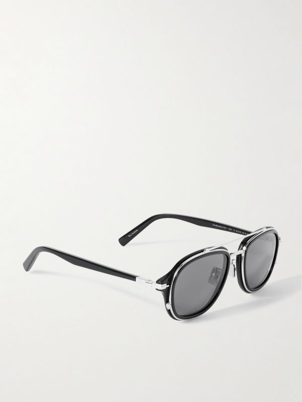 DiorBlacksuit A4U Havana Aviator-Style Acetate and Silver-Tone Sunglasses - FR DiorBlacksuit A4U Havana Aviator-Style Acetate and Silver-Tone Sunglasses - FR