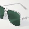 CD Diamond S9U Square-Frame Silver-Tone Sunglasses - CU CD Diamond S9U Square-Frame Silver-Tone Sunglasses - CU
