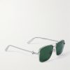 CD Diamond S9U Square-Frame Silver-Tone Sunglasses - FR CD Diamond S9U Square-Frame Silver-Tone Sunglasses - FR