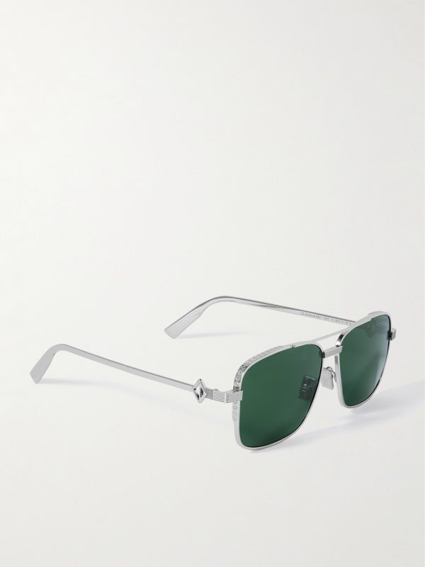 CD Diamond S9U Square-Frame Silver-Tone Sunglasses - FR CD Diamond S9U Square-Frame Silver-Tone Sunglasses - FR