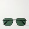 CD Diamond S9U Square-Frame Silver-Tone Sunglasses CD Diamond S9U Square-Frame Silver-Tone Sunglasses