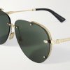 NeoDior A1U Aviator-Style Gold-Tone Sunglasses - CU NeoDior A1U Aviator-Style Gold-Tone Sunglasses - CU