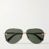 NeoDior A1U Aviator-Style Gold-Tone Sunglasses NeoDior A1U Aviator-Style Gold-Tone Sunglasses