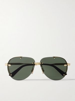 NeoDior A1U Aviator-Style Gold-Tone Sunglasses