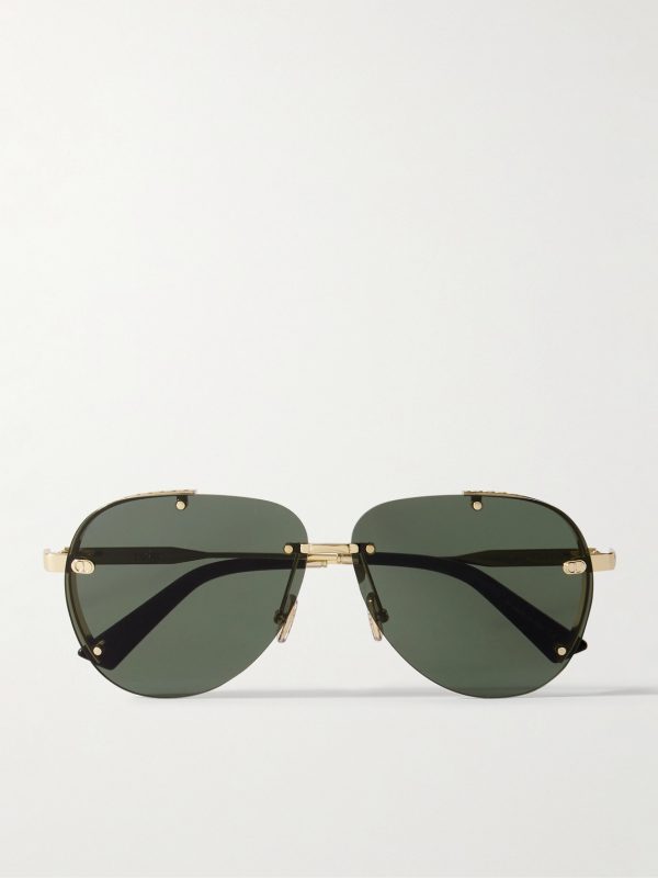 NeoDior A1U Aviator-Style Gold-Tone Sunglasses NeoDior A1U Aviator-Style Gold-Tone Sunglasses