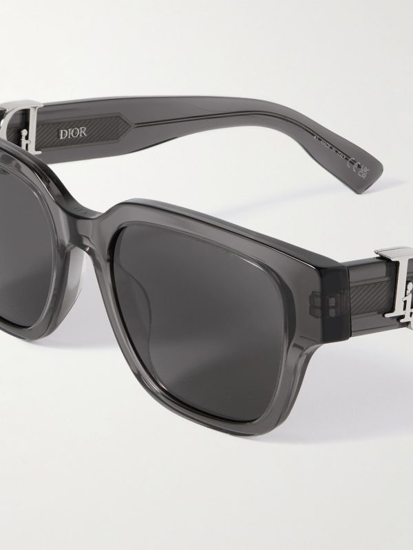Dior Oblique S1I Square-Frame Acetate Sunglasses - CU Dior Oblique S1I Square-Frame Acetate Sunglasses - CU
