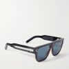 CD Diamond S6I Havana Square Acetate Sunglasses - FR CD Diamond S6I Havana Square Acetate Sunglasses - FR