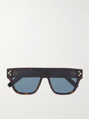 CD Diamond S6I Havana Square Acetate Sunglasses