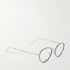 DiorBotanicaO R2U Havana Round-Frame Tortoiseshell Acetate and Silver-Tone Metal Optical Glasses - FR