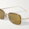 Anagram Geometric Gold-Tone Sunglasses - CU Anagram Geometric Gold-Tone Sunglasses - CU