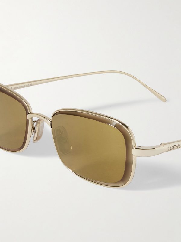 Anagram Geometric Gold-Tone Sunglasses - CU Anagram Geometric Gold-Tone Sunglasses - CU