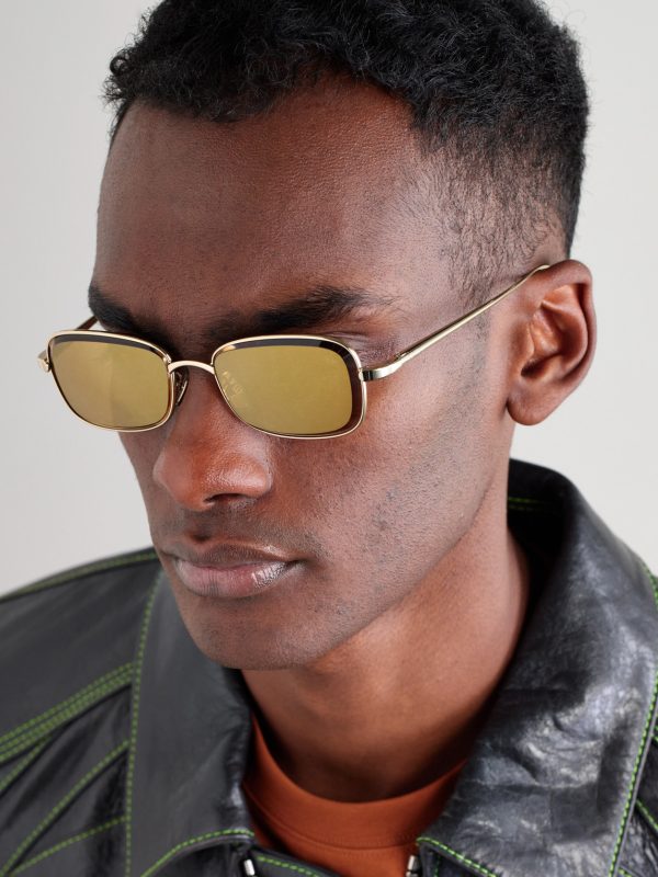 Anagram Geometric Gold-Tone Sunglasses - OU Anagram Geometric Gold-Tone Sunglasses - OU