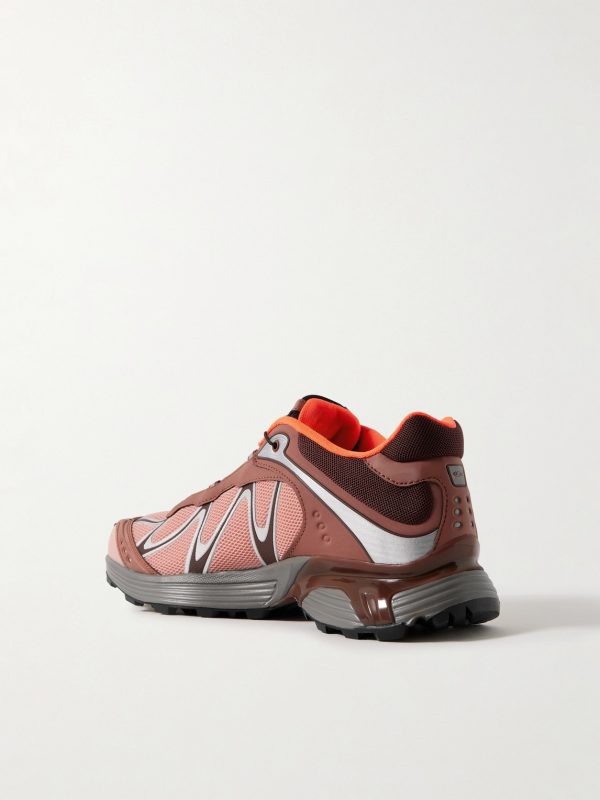 XT-WHISPER Rubber-Trimmed Mesh Sneakers - BK XT-WHISPER Rubber-Trimmed Mesh Sneakers - BK