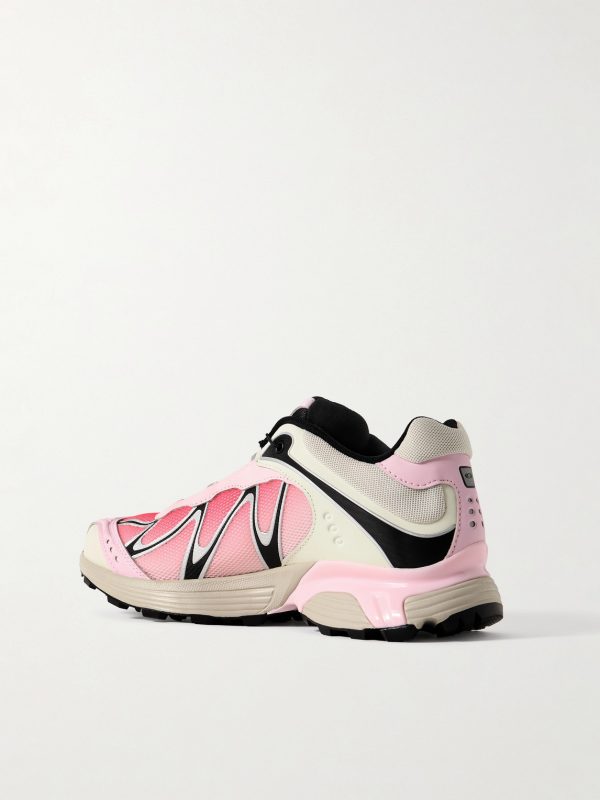 XT-WHISPER Rubber-Trimmed Mesh Sneakers - BK