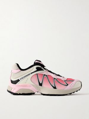 XT-WHISPER Rubber-Trimmed Mesh Sneakers