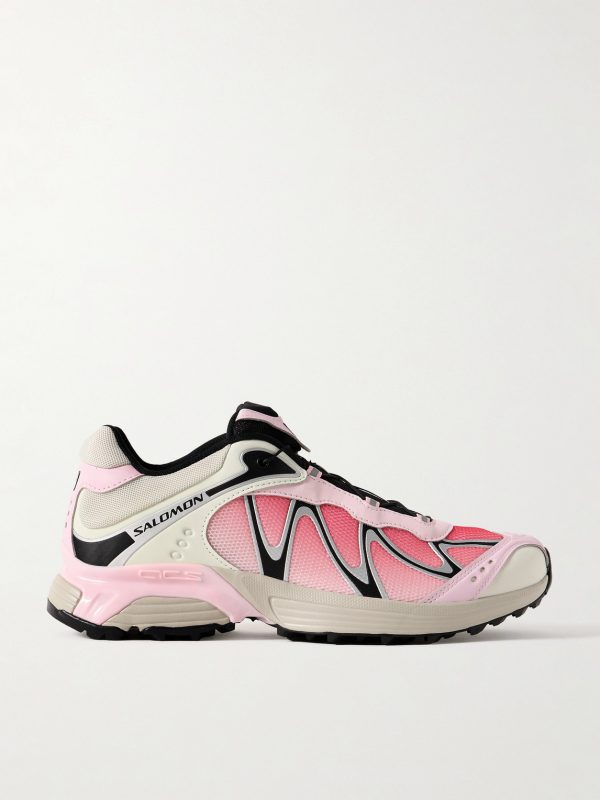 XT-WHISPER Rubber-Trimmed Mesh Sneakers