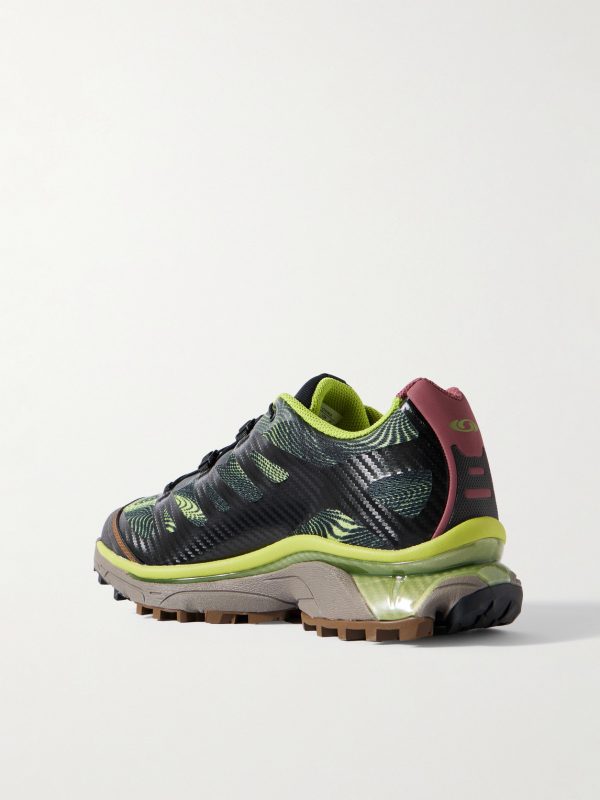 XT-4 OG Rubber-Trimmed Mesh Sneakers - BK XT-4 OG Rubber-Trimmed Mesh Sneakers - BK