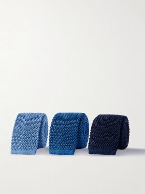 Three-Pack 6cm Knitted Silk Ties