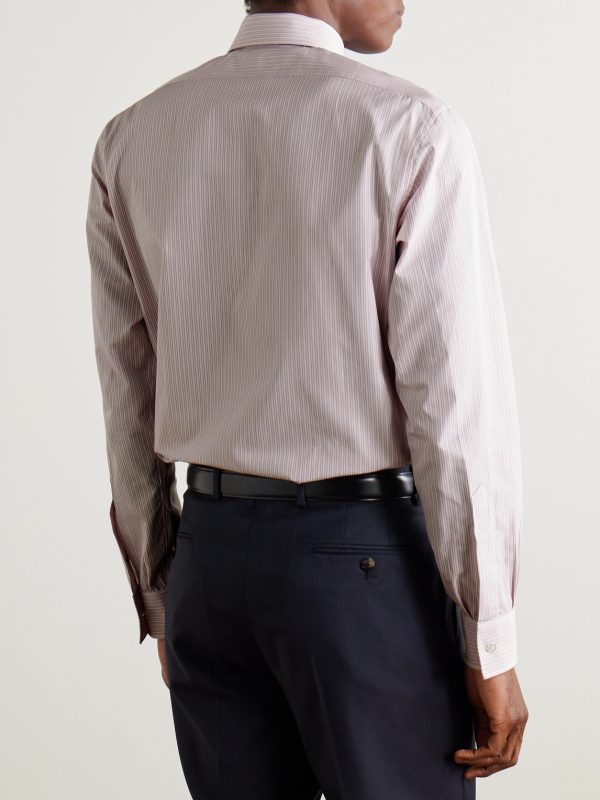 Striped Cotton-Poplin Shirt - BK