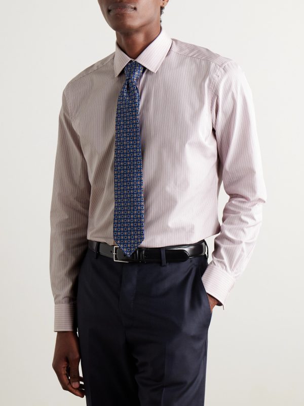 Striped Cotton-Poplin Shirt - FR