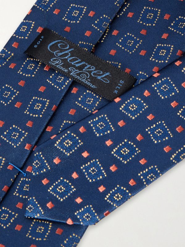 8.5cm Silk-Jacquard Tie - CU