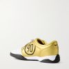 Total 90 Metallic Leather Sneakers - BK