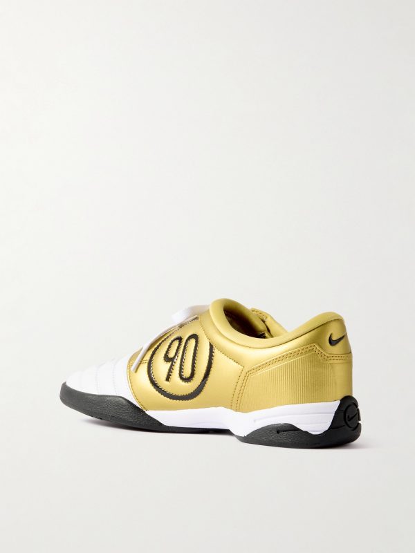 Total 90 Metallic Leather Sneakers - BK